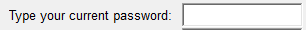 3. Enter Current Password