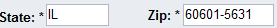 6. State and ZIP Code