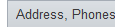 19. Address and Phones Tab