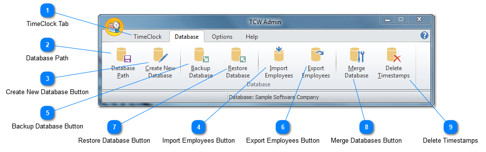 Topic: Main Tools Database Tab